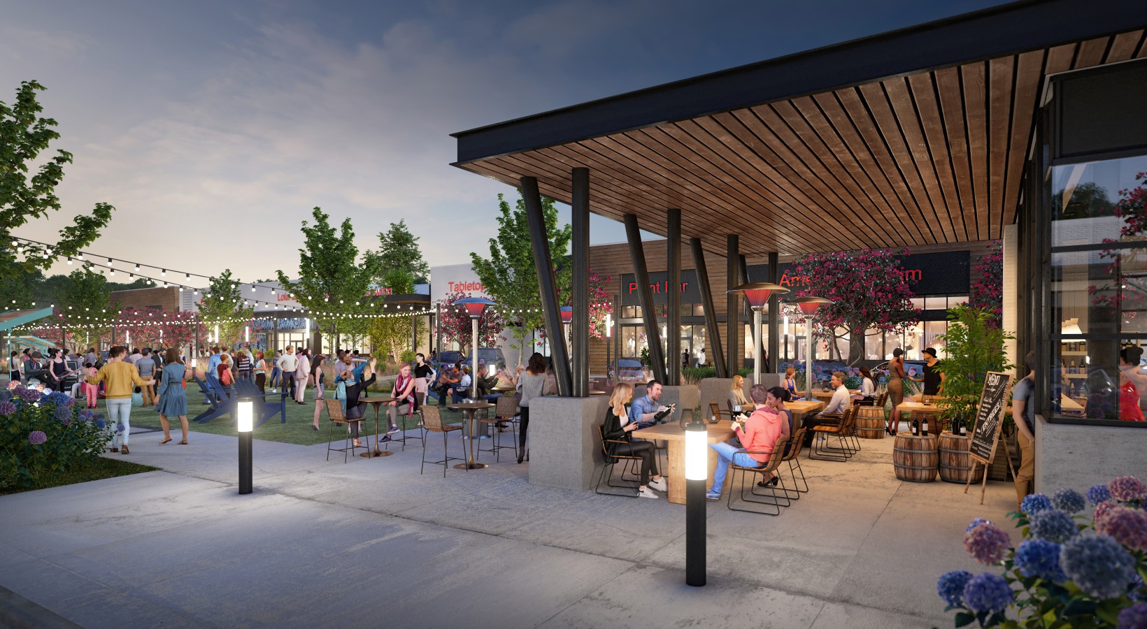University Place Storefronts + Recreational Space