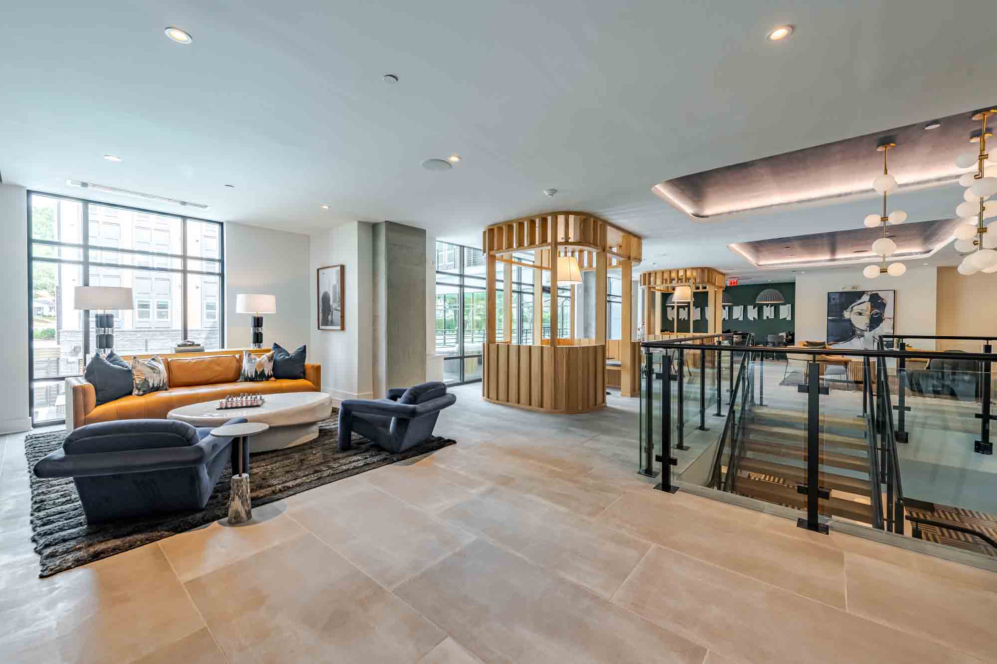Coworking area and clubroom
